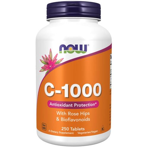 Now Foods, C-1000 mit Hagebutte & Bioflavonoide, 250 Tabletten [98,48 EUR pro kg]