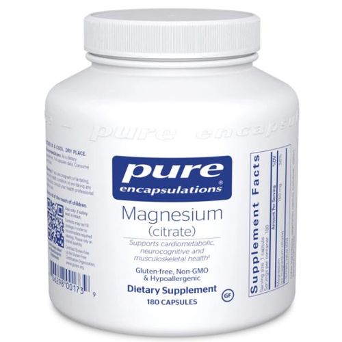 PURE ENCAPSULATIONS Magnesium citrate 150mg, 180 veg Kapseln [132,89 EUR pro kg]