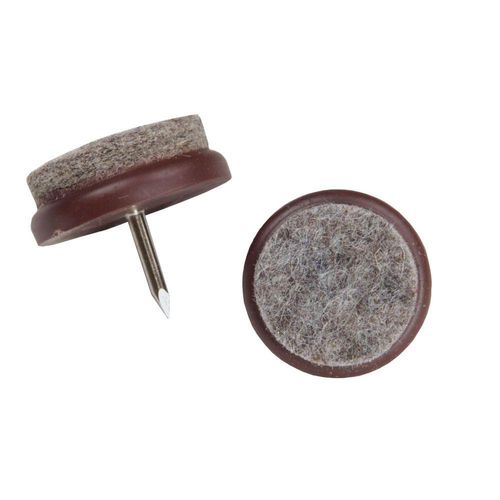 Heiro Filzgleiter zum Nageln mit grauem Filz 100 Stück 20mm
