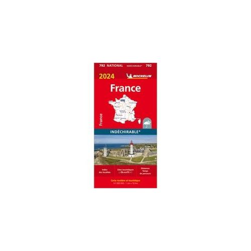 Michelin Frankreich 2024 (Widerstandsfähig) Karte (im Sinne von Landkarte)