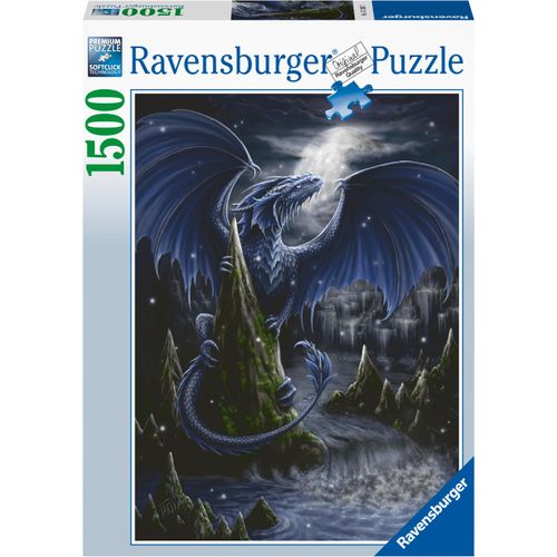 Ravensburger Puzzle "Der Schwarzblaue Drache", 1500 Teile