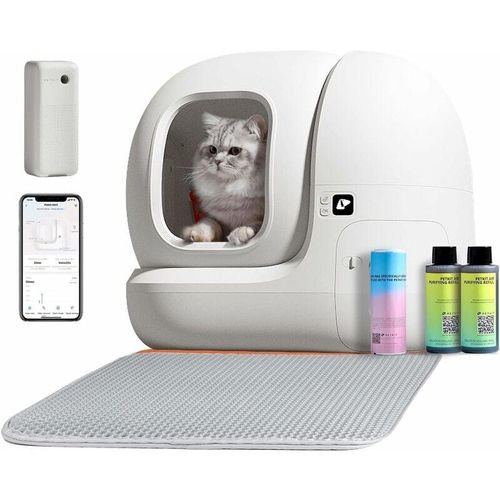 Pura Max Selbstreinigende Katzentoilette xSecure/Geruchsbeseitigung/APP Control Automatische Katzentoilette für mehrere Katzen… - Petkit