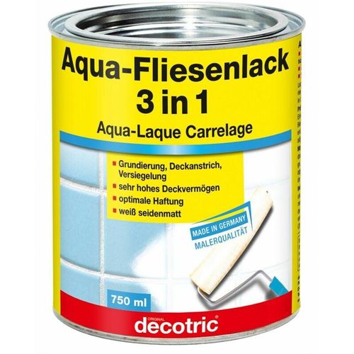 Aqua-Fliesenlack 3 in 1 750 ml Speziallacke - Decotric