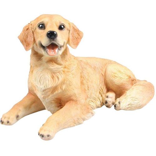 Golden Retriever Hund aus Harz Liegend