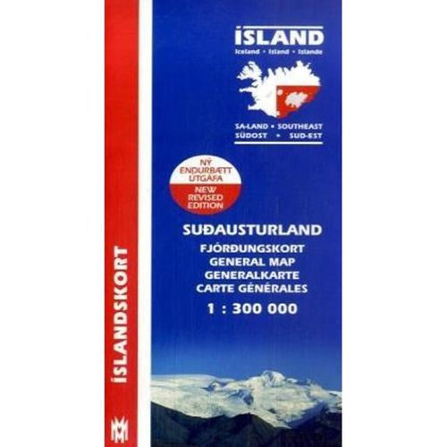 Island Südost. Island. SudausturlandIsland (Sa-Land) / Iceland Southeast / Islande Sud-Est, Karte (im Sinne von Landkarte)