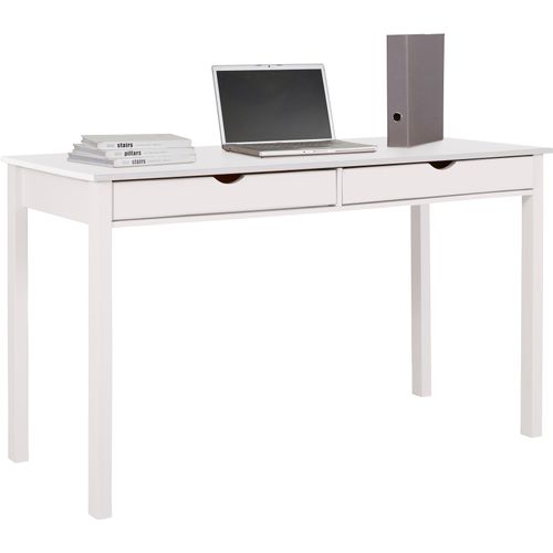 Schreibtisch INOSIGN "Gava" Tische Gr. B/H/T: 140 cm x 80 cm x 60 cm, weiß (weiß, weiß, weiß) Büroschreibtisch Holz-Schreibtische Schreibtisch Schreibtische Tisch