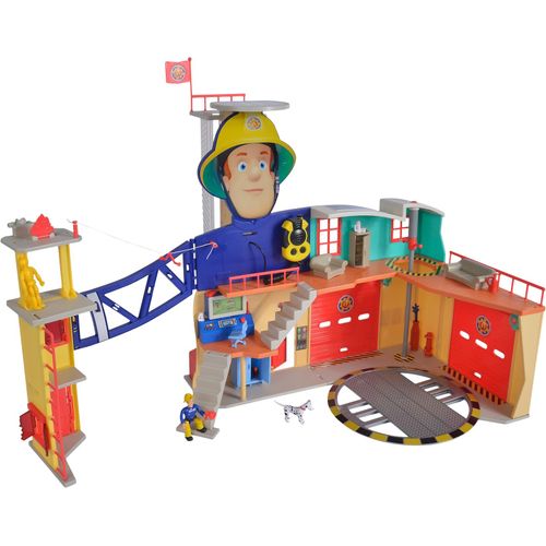 Simba Feuerwehrmann Sam Spielzeug-Set Sams Mega Feuerwehrstation XXL