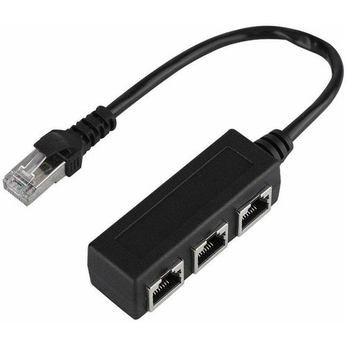 Lan Ethernet Kabel Adapter, Netzwerkkabel RJ45 Ethernet Adapter mit 3-Port Verlngerung Ethernet lan Patchkabel Netzwerkkabel,