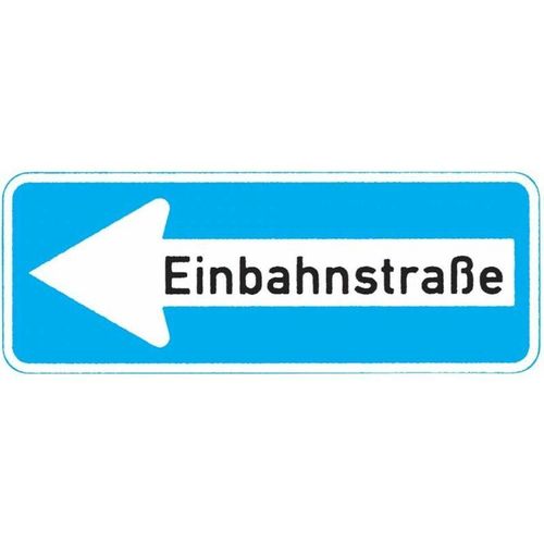 Verkehrszeichen 220-10, 800x300 mm, Einbahnstraße links, RAL-Gütezeichen Folie RA2