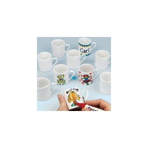 Mini-Porzellan-Tassen (6 Stück) Keramik & Porzellan