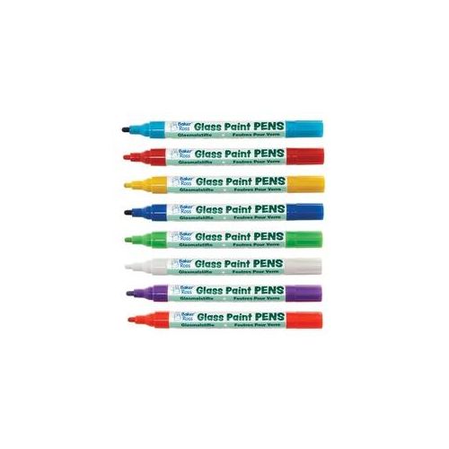 Glasmalstifte in Regenbogenfarben (8 Stück) Farben