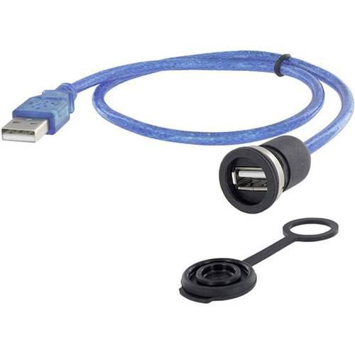 USB 2.0 Typ A Chassisbuchse, Einbau Encitech M16 1310-1002-02 encitech Inhalt: 1 St.