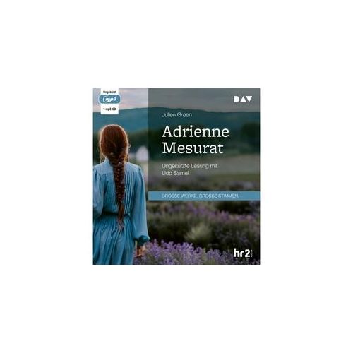 Adrienne Mesurat 1 Audio-Cd 1 Mp3 - Julien Green (Hörbuch)