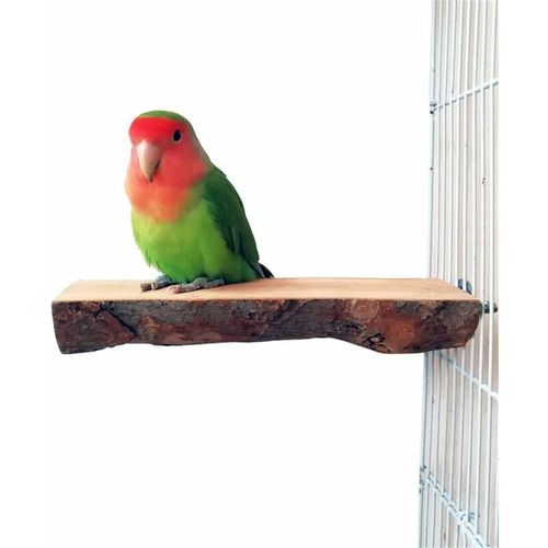 Vogelspielzeug, Sitzstangenplattform aus natürlichem Apfelholz, Astständer, Vogelkäfigzubehör