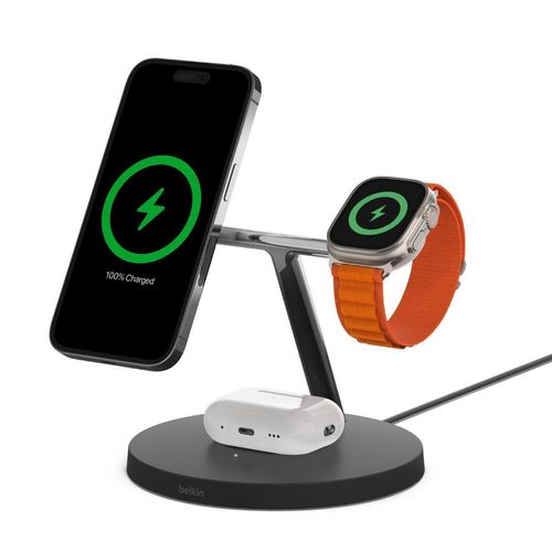 Belkin BoostCharge Pro kabelloses 3-in1- Ladegerät mit MagSafe