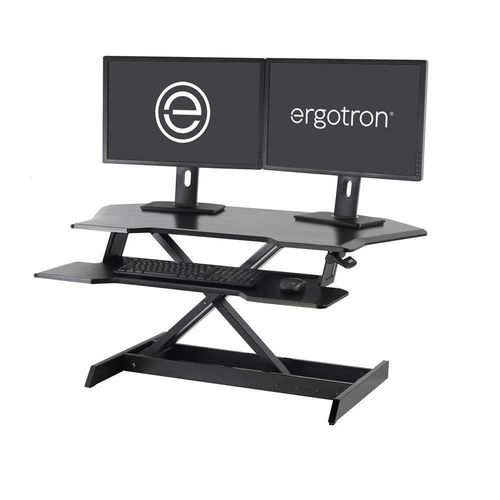 Ergotron WorkFit Corner Steh-Sitz Arbeitsplatz für einen Bildschirm bis 76,2 cm (30