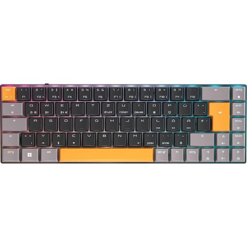 CHERRY MX-LP 2.1 Compact Wireless - Schwarz / Grau / Orange