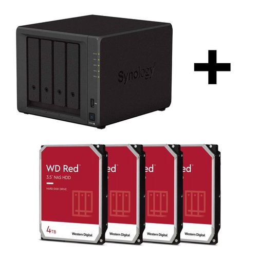 Synology DiskStation DS923+ 4 Einschübe NAS-Server Leergehäuse + 16TB WD Red SATA 3.5