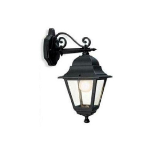 Schwarze quadrated gartenlampe 988/06