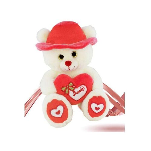 Teddybär mit rotem herz hut 22 cm valentinstag geschenkpuppe 92409
