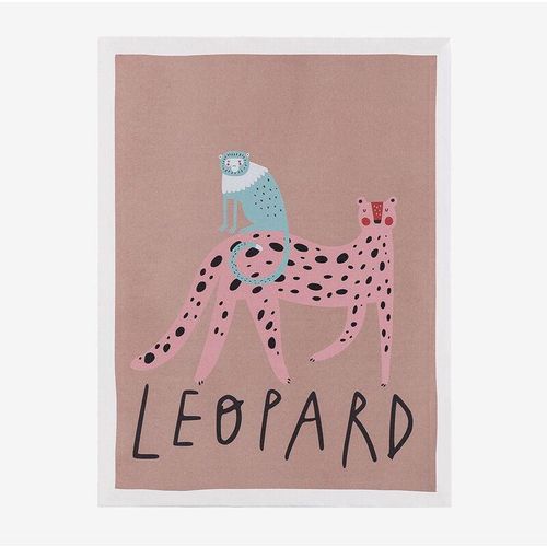 Sklum - Dekoratives Bild auf Leinwand gedruckt Fulvio Kids Leopard - Leopard