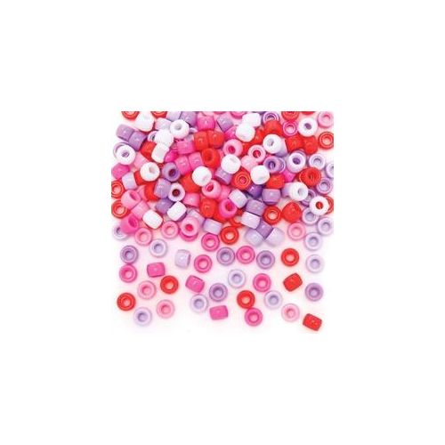 Red, Pink & Lila Pony Perlen Value Pack (750 Stück) Schmuck Basteln