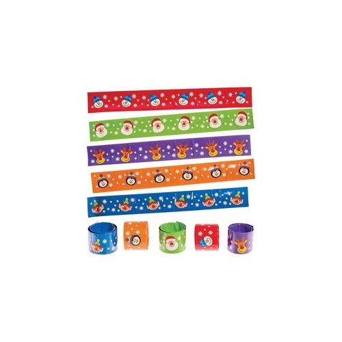 Schnapparmbänder "Weihnachten" (10 Stück) Weihnachtsspielzeug