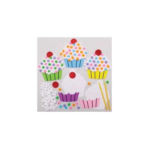 Cupcake Pom Pom Bastelset (5 Stück) Bastelsets