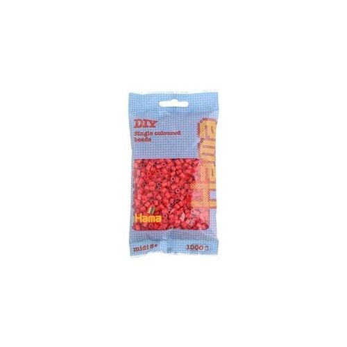 Hama® Bügelperlen Perlen Rot 1.000 Stück.