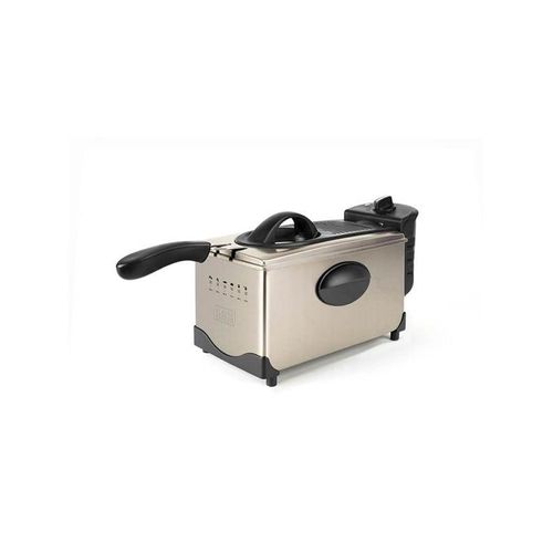 Black & Decker Deep Fryer 3L Brushed