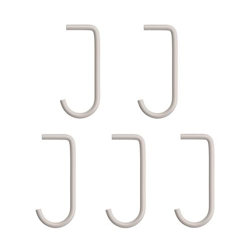 String - Haken für Metallboden, beige (5er-Set)