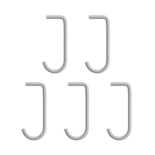 String - Haken für Metallboden, grau (5er-Set)