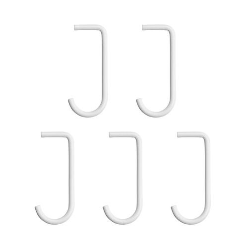 String - Haken für Metallboden, weiss (5er-Set)