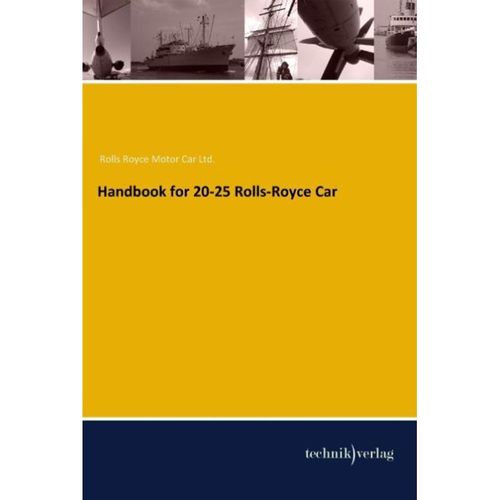 Handbook for 20-25 Rolls-Royce Car, Kartoniert (TB)
