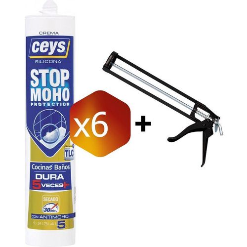 Pack de 6 cartuchos Ceys Stop Moho (Crema) (∼300 ml.)