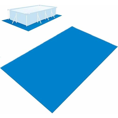 Schwimmbecken-Bodenmatte, faltbare rechteckige wasserdichte Schwimmbecken-Bodenmatte, Schwimmbecken-Bodenschutz für aufblasbares Schwimmbecken, 338 x