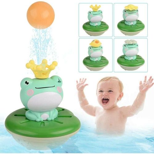 Badespielzeug, Badespielzeug,Badewanne Spielzeug Wasserfall Wasserstation mit einer stapelbaren Tasse Brunnen -Frosch