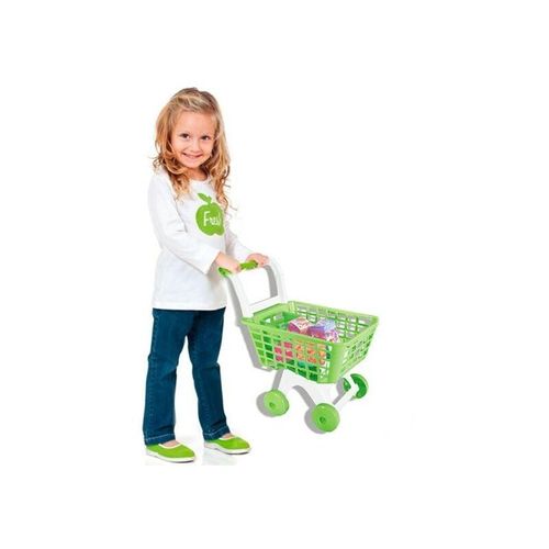 Trade Shop Traesio - kinderspielzeug supermarkt-einkaufswagen mit zubehörset