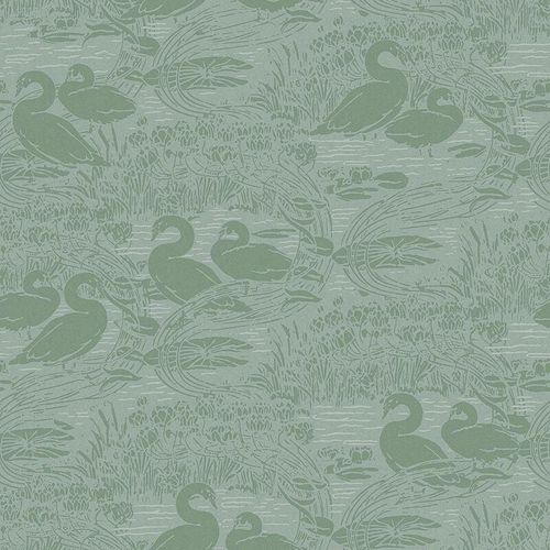 Swans Vliestapete Jade Green 10mx52cm - Laura Ashley