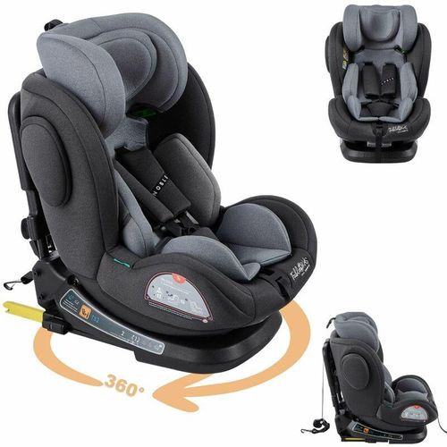 FableKids Kindersitze Kinderautositz mit Isofix 360° drehbar Autokindersitz Autositz Kindersitz i-Size 40 -150 cm 5-Punkt-Sicherheitsgurt 8-fach