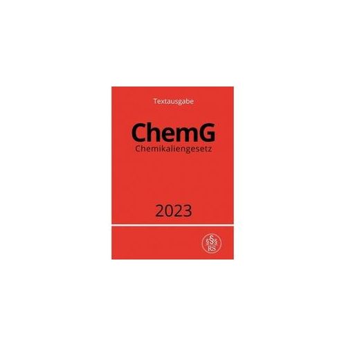 Chemikaliengesetz - Chemg 2023 - Ronny Studier Kartoniert (TB)