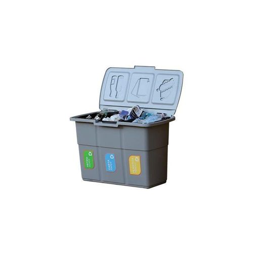 Abfallbehälter für die getrennte abfallsammlung 3 getrennte fächer