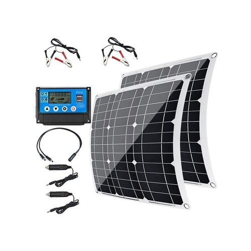 Solarpanel 2X27W 12V 10A Bootskabine Home Solar Controller