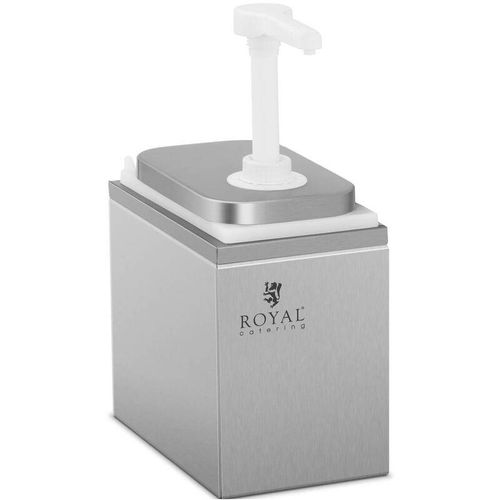 Royal Catering - Saucenspender Pumpspender Senfspender Dosierspender Edelstahl 1 Pumpe - 2 l