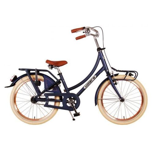 Classic Oma Kinderfahrrad - Mädchen - 20 Zoll - Matte Blau