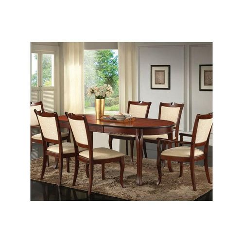 Ausfahrbarer Tisch regan, braun, 150/194x106x75 cm - mahogany - Casa Vital