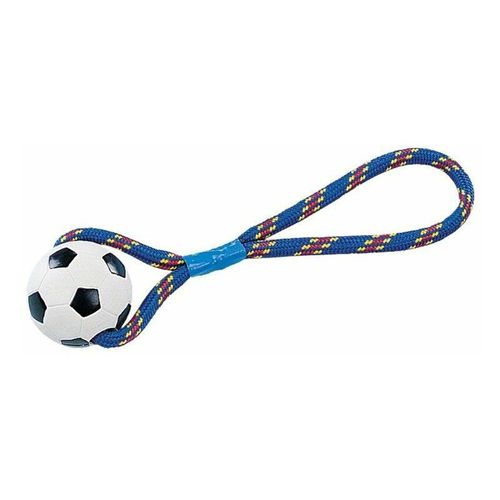 Nobby - Vollgummi Ball mit Seil Spielzeug