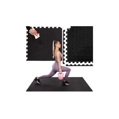 Puzzlematte Trainingsmatte Fitnessmatte 6 Puzzles EVA-Schaum Gymnastikmatte Pilates Yoga Stretching - Springos