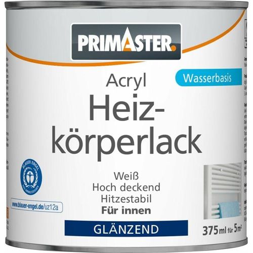 Acryl Heizkörperlack 375ml Weiß Glänzend Heizkörperfarbe Heizungslack - Primaster