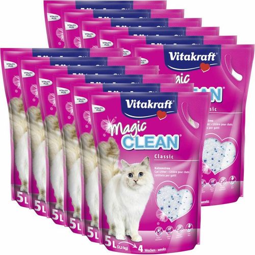 Vitakraft - Katzenstreu Magic Clean - 12x 5 Liter